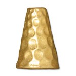 Gold Tall Hammertone Cone